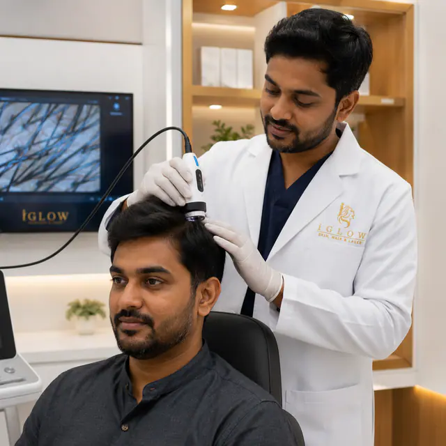 Clinician explaining a treatment plan during consultation